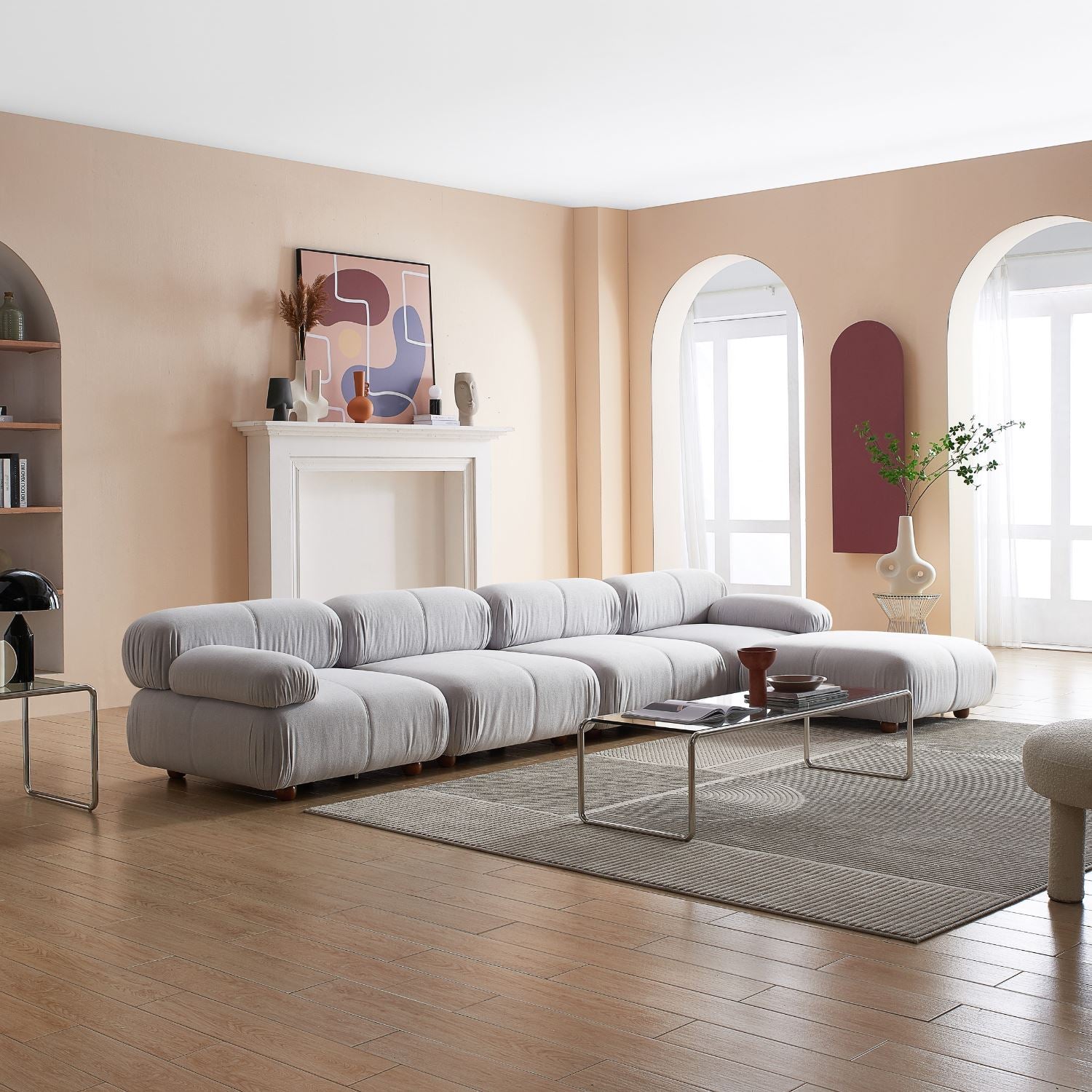 Pebbles Sofa + Ottoman Sofa Milozze 