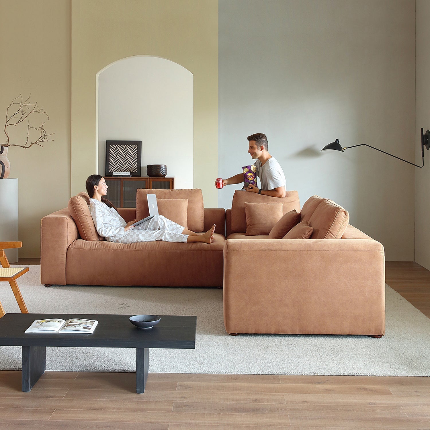 The 5th Closed L Sectional, sectional, Foundry | Valyou Furniture 