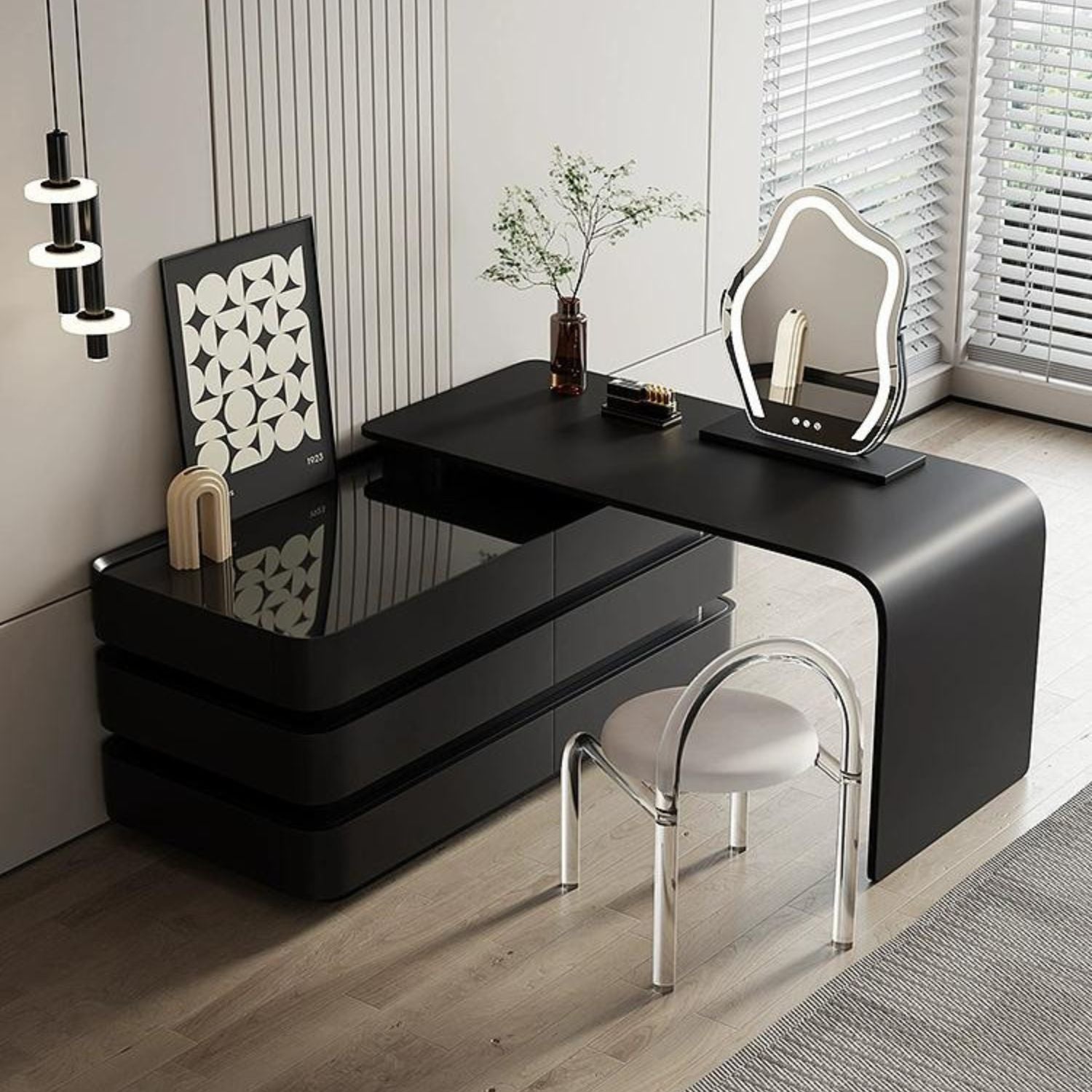 Onsen Vanity with Drawers, Vanity, Valyōu Furniture | Valyou Furniture 