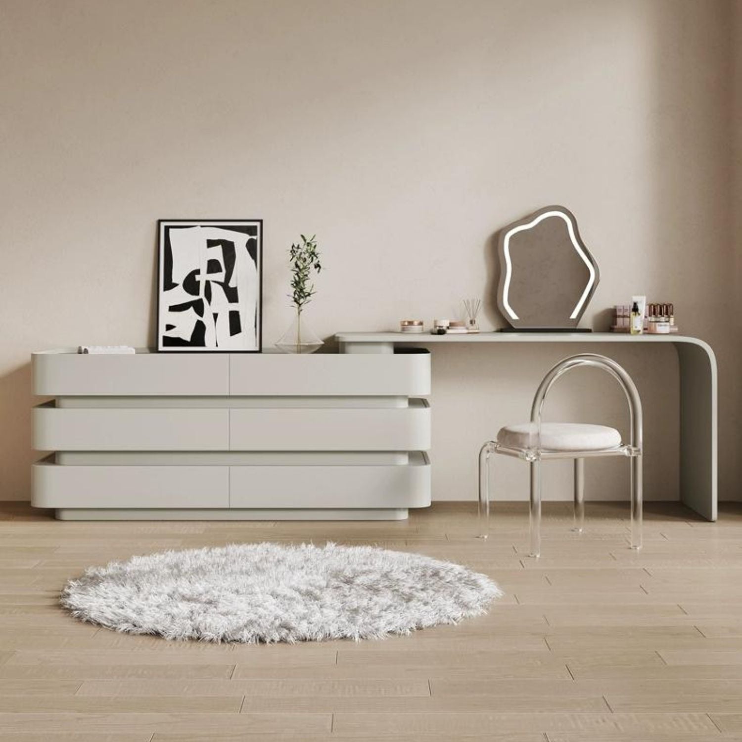 Onsen Vanity with Drawers, Vanity, Valyōu Furniture | Valyou Furniture 