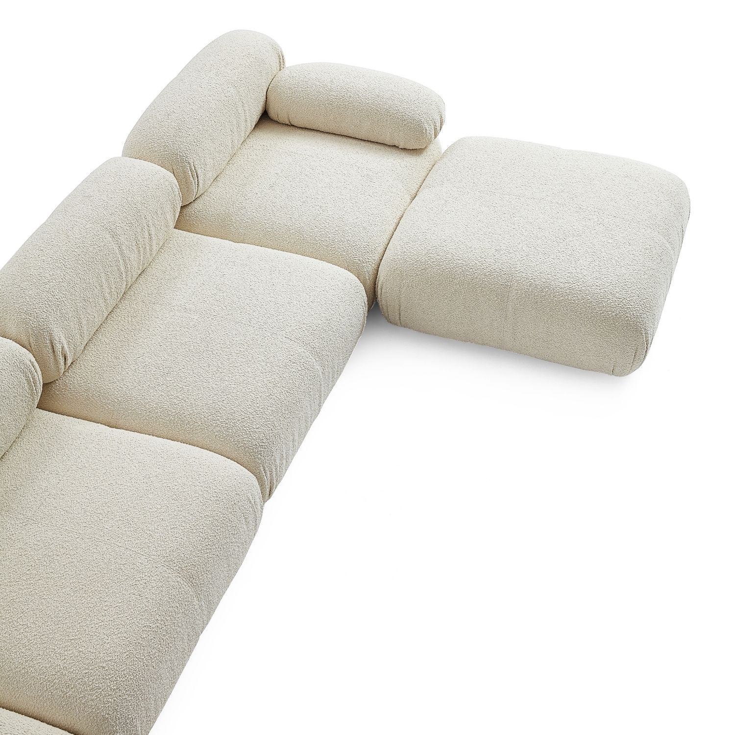 Pebbles Sofa + Ottoman Sofa Milozze 