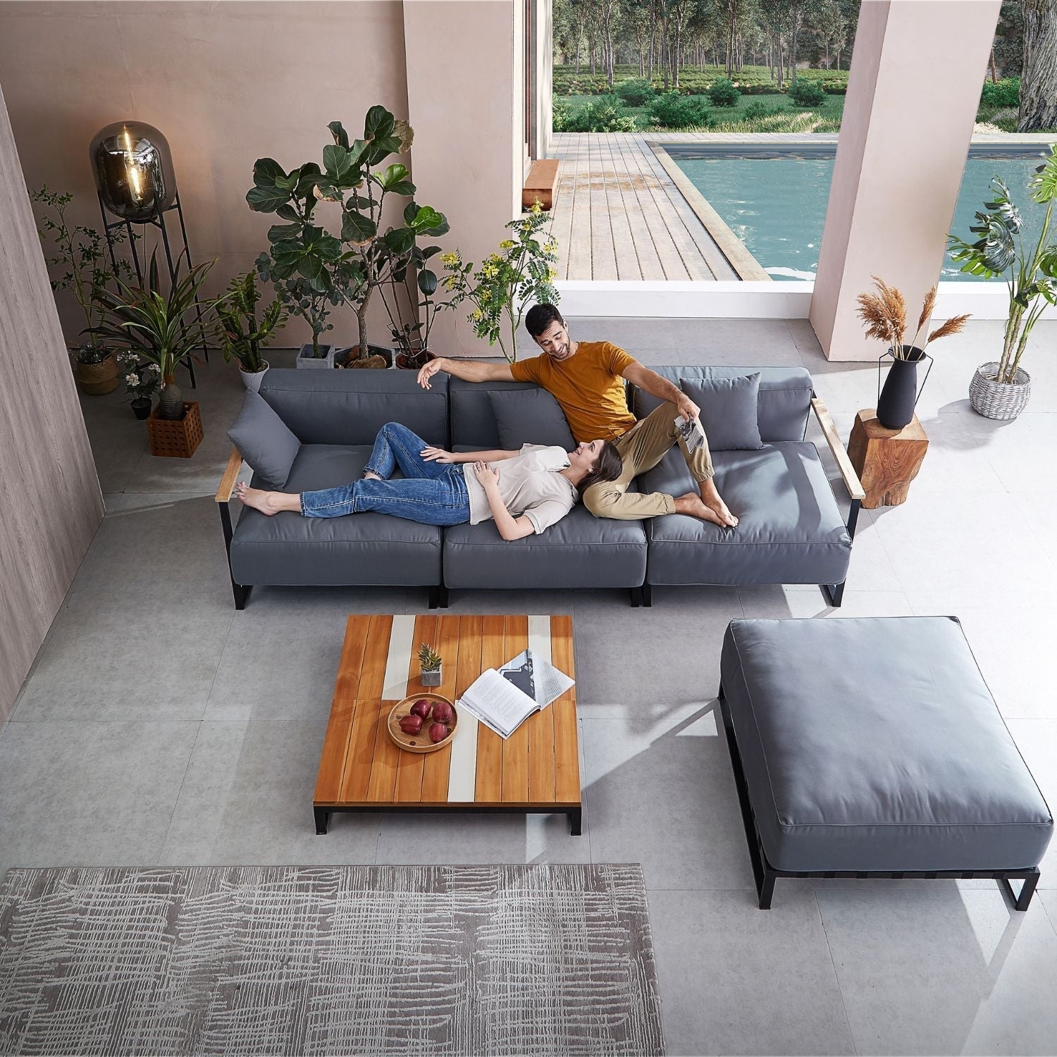 Abeo Sofa + Ottoman Sofa Zomanity 